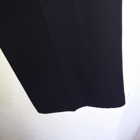 New York company wide leg polyester pants vintage size 6 P black - Picture 3 of 6